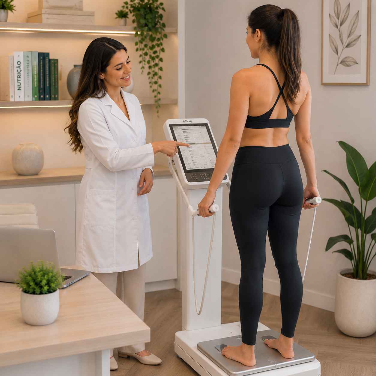 Avaliação antropométrica com IMC, RCQ e percentual de gordura no SmartDoctor